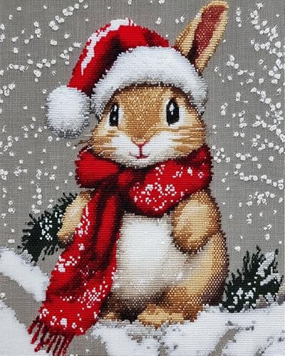 XDEGHUANGSS Weihnachts-Kreuzstich set für Anfänger,Stickset mit Feiertag smotiven mit Weihnachtshase,DIY-Handarbeit für Heimdekoration,11CT 40x50cm XDEGHUANGSS Weihnachts-Kreuzstich set für Anfänger,Stickset mit Feiertag smotiven mit Weihnachtshase,DIY-Handarbeit für Heimdekoration,11CT 40x50cm von XDEGHUANGSS