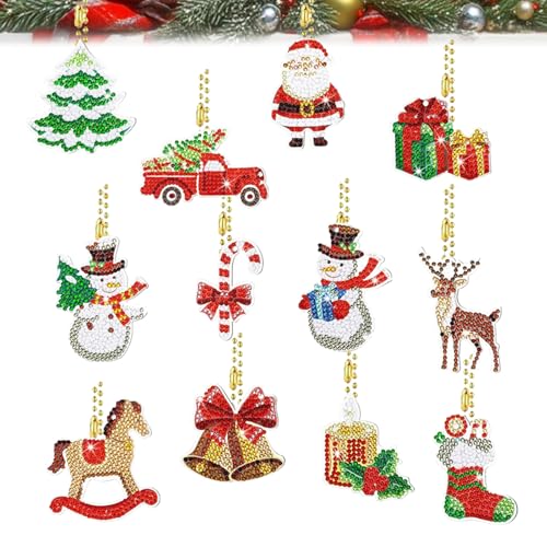 12 Stück Set Diamond Painting Anhänger Weihnachten Handgefertigt DIY Adventskalender für Weihnachtsdekoration Zubehör, Geschenk 12 Stück Set Diamond Painting Anhänger Weihnachten Handgefertigt DIY Adventskalender für Weihnachtsdekoration Zubehör, Geschenk von XDGBGFN
