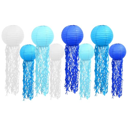 8 Stück Quallen Papierlaternen Papierlaterne Laterne Deko für Geburtstag Partydekorationen Meerjungfrau Geburtstag Deko Ozean Thema Party 8 Stück Quallen Papierlaternen Papierlaterne Laterne Deko für Geburtstag Partydekorationen Meerjungfrau Geburtstag Deko Ozean Thema Party von XDGBGFN