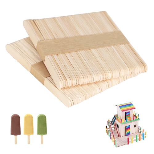 XDLOIFN 100 Stück Eisstiele Holz, Holzstäbchen zum Basteln, DIY Handwerk Eisstiele zum Basteln fur Kinder - 114 mm x 9 mm x 2 mm XDLOIFN 100 Stück Eisstiele Holz, Holzstäbchen zum Basteln, DIY Handwerk Eisstiele zum Basteln fur Kinder - 114 mm x 9 mm x 2 mm von XDLOIFN