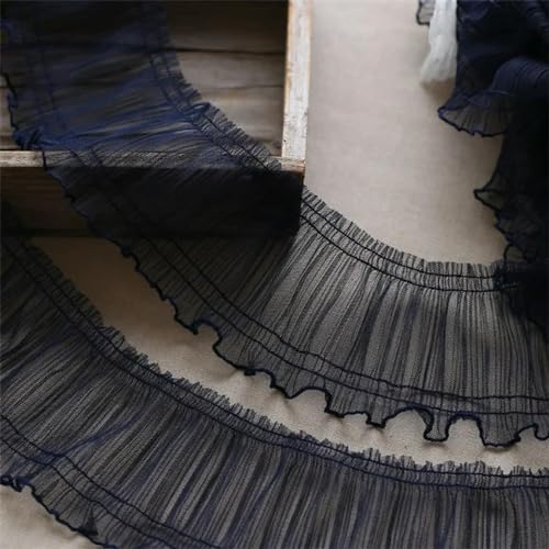 10 cm breite Tüll Plissee Netz Spitze Stoff Handarbeiten Rüschen Band Kleider Kragen Saum Rüschen Trim DIY Nähen Dekor von XDMING