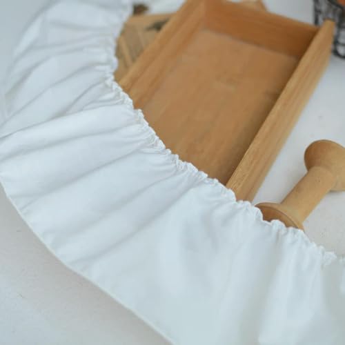 10 cm breiter weißer Rüschen-Chiffon-Stoff, besticktes Band, Spitzenkragen, Rüschenbesatz, Kleid, Kleidung, Vorhänge, DIY, Nähen, Saum, Dekor von XDMING