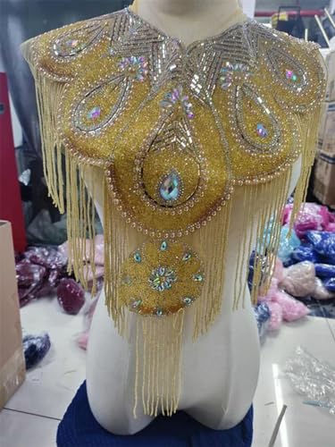 Hübsches, einzigartiges Design, handgefertigtes Perlen-Tüll-Accessoire aus Stoff für die Herstellung von Hochzeitskleidern für Frauen von XDMING