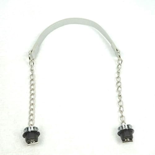 XDMING 1 Paar Obag Silber Kurze Einzelne Dicke Kette Mit Metall Für O Tasche Griff Frauen Schulter Handtasche von XDMING