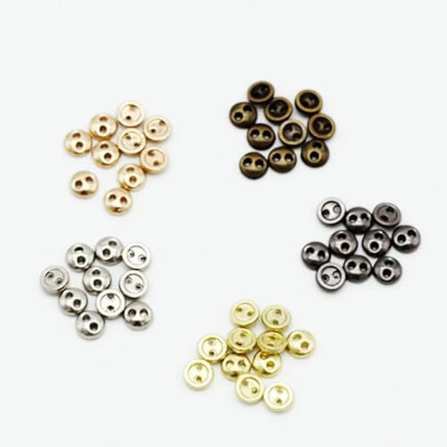 XDMING 100 Stück 3mm 4mm 5mm Miniknöpfe Metall gemischte Farbe runde Brotknöpfe Puppenknöpfe 1/12 1/6 1/8 DIY Nähen Puppenkleidung XDMING 100 Stück 3mm 4mm 5mm Miniknöpfe Metall gemischte Farbe runde Brotknöpfe Puppenknöpfe 1/12 1/6 1/8 DIY Nähen Puppenkleidung von XDMING