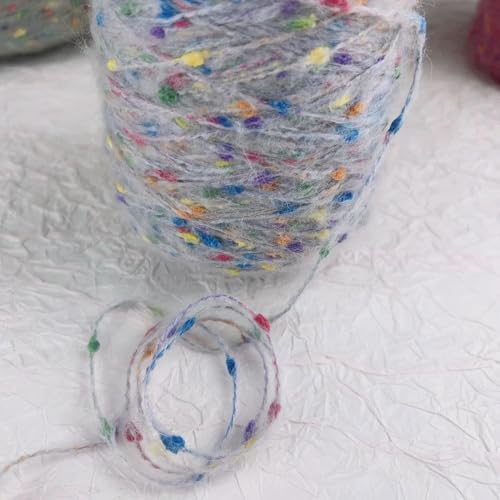 XDMING 100 g Candy-Mohairgarn mit sternförmigen Punkten, mitteldickes Garn, zum Häkeln von Pullovern und Taschen, zum Selberstricken und Häkeln XDMING 100 g Candy-Mohairgarn mit sternförmigen Punkten, mitteldickes Garn, zum Häkeln von Pullovern und Taschen, zum Selberstricken und Häkeln von XDMING