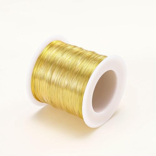 XDMING 5 Meter 0,2–1,0 mm 14 K/18 K vergoldeter Kupferdraht für DIY-Schmuckherstellungszubehör Schmuckzubehör Perlen Materialien Draht XDMING 5 Meter 0,2–1,0 mm 14 K/18 K vergoldeter Kupferdraht für DIY-Schmuckherstellungszubehör Schmuckzubehör Perlen Materialien Draht von XDMING
