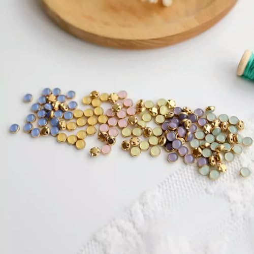 XDMING 50 Stück 5 mm Mini-BJD-Puppe, Bunte Knöpfe, Gürtelschnalle für DIY-Puppentaschen, Schuhe, Kleidung, handgefertigte Kleidung, Nähzubehör XDMING 50 Stück 5 mm Mini-BJD-Puppe, Bunte Knöpfe, Gürtelschnalle für DIY-Puppentaschen, Schuhe, Kleidung, handgefertigte Kleidung, Nähzubehör von XDMING
