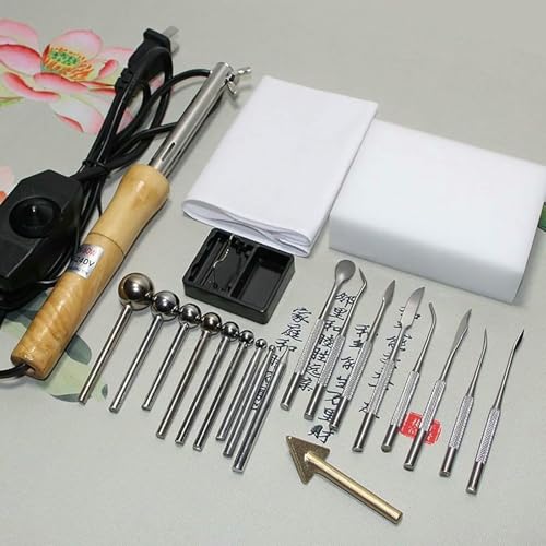 XDRGOOIUY Stoffblumen-Maker-Set, mit 18 Bügelköpfen, DIY-Bügelwerkzeug für Blumenblätter, Bügelmaschine für künstliche Blumen mit Einstellbarer Temperatur, Modellierwerkzeug-Set für Blütenblätter von XDRGOOIUY