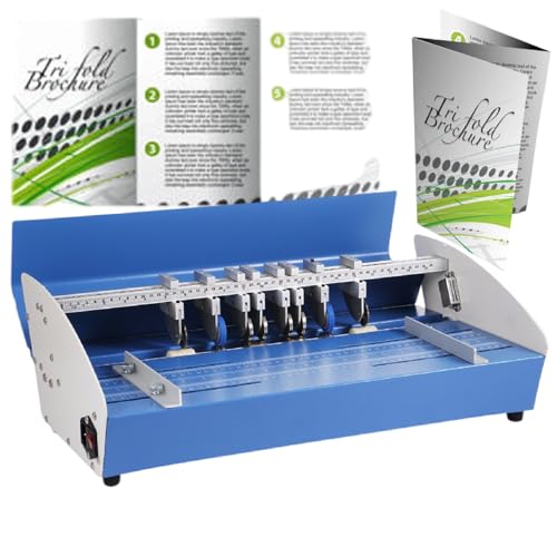 20" (520mm) Hochfeste Rillmaschine, mit Breite und Tiefe Einstellbar, Papier Rill- / Punktlinien Maschine Elektrische Einstanzmaschine mit Arbeitstisch von XEEAOFE