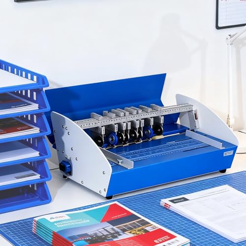 Automatische Rillmaschine 20’’ (520mm) mit Positionierblöcken, Papierfaltmaschine für Visitenkarten, Einladungen, DIY Basteln, Broschüren, Umschläge von XEEAOFE