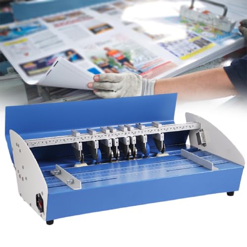 Elektrischer Riller und Ritzer, 520mm Ritz Papier Rillmaschine - Ideal für Akten, Fotos und Karten - Perforator Papier Rill- und Perforiermaschine Elektrischer Riller und Ritzer, 520mm Ritz Papier Rillmaschine - Ideal für Akten, Fotos und Karten - Perforator Papier Rill- und Perforiermaschine von XEEAOFE