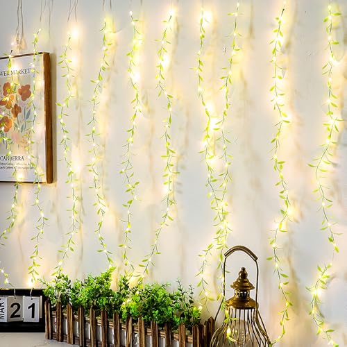 XEERUN Efeu Lichterkette, 12m Lichterkette Efeu Künstlich, Solar Lichterkette Aussen Mit 100 LED, 8 Modi Efeu Girlande Mit Lichterkette Für Gärten Balkon Terrasse Zaun Deko XEERUN Efeu Lichterkette, 12m Lichterkette Efeu Künstlich, Solar Lichterkette Aussen Mit 100 LED, 8 Modi Efeu Girlande Mit Lichterkette Für Gärten Balkon Terrasse Zaun Deko von XEERUN
