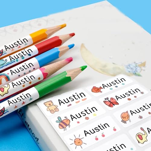 Personalisierte Namensaufkleber für Kinder,Benutzerdefinierte wasserdichte Name Bleistift Aufkleber Tags,für Schulbedarf Schule Schreibwaren Bleistift,Kindertagesstätte Namensaufkleber Etiketten Personalisierte Namensaufkleber für Kinder,Benutzerdefinierte wasserdichte Name Bleistift Aufkleber Tags,für Schulbedarf Schule Schreibwaren Bleistift,Kindertagesstätte Namensaufkleber Etiketten von XEL