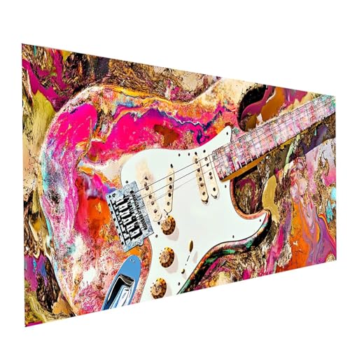 5D Diamond Painting Erwachsene Abstrakt Runden Volldiamant Malen Nach Zahlen Gitarre, Diamant Strasssteine DIY Set mit Diamond Painting Zubehör, Bastelset Erwachsene für Zimmer Deko 60x30cm Model00530 5D Diamond Painting Erwachsene Abstrakt Runden Volldiamant Malen Nach Zahlen Gitarre, Diamant Strasssteine DIY Set mit Diamond Painting Zubehör, Bastelset Erwachsene für Zimmer Deko 60x30cm Model00530 von XELIETOO