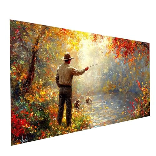 5D Diamond Painting Erwachsene Angeln Square Volldiamant Malen Nach Zahlen Landschaft, Diamant Strasssteine DIY Set mit Diamond Painting Zubehör, Bastelset Erwachsene, Zimmer Deko 60x30cm Model-01506 5D Diamond Painting Erwachsene Angeln Square Volldiamant Malen Nach Zahlen Landschaft, Diamant Strasssteine DIY Set mit Diamond Painting Zubehör, Bastelset Erwachsene, Zimmer Deko 60x30cm Model-01506 von XELIETOO
