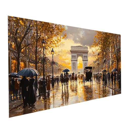 5D Diamond Painting Erwachsene Arc De Triomphe Square Volldiamant Malen Nach Zahlen Landschaft, Diamant Strasssteine DIY Set mit Diamond Painting Zubehör, Bastelset Erwachsene 60x30cm Model-10274 5D Diamond Painting Erwachsene Arc De Triomphe Square Volldiamant Malen Nach Zahlen Landschaft, Diamant Strasssteine DIY Set mit Diamond Painting Zubehör, Bastelset Erwachsene 60x30cm Model-10274 von XELIETOO