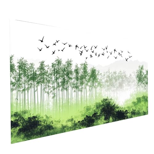 5D Diamond Painting Erwachsene Bambus Runden Volldiamant Malen Nach Zahlen Vogel, Diamant Strasssteine DIY Set mit Diamond Painting Zubehör, Bastelset Erwachsene für Zimmer Deko 200x100cm Model-08408 von XELIETOO