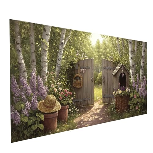 5D Diamond Painting Erwachsene Baum Square Volldiamant Malen Nach Zahlen Garten, Diamant Strasssteine DIY Set mit Diamond Painting Zubehör, Bastelset Erwachsene für Zimmer Deko 120 x 60 cm Model-10213 von XELIETOO