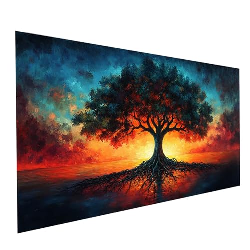 5D Diamond Painting Erwachsene Baum Square Volldiamant Malen Nach Zahlen Sonnenuntergang, Diamant Strasssteine DIY Set mit Diamond Painting Zubehör, Bastelset Erwachsene Room Decor 140x70cm Model01638 5D Diamond Painting Erwachsene Baum Square Volldiamant Malen Nach Zahlen Sonnenuntergang, Diamant Strasssteine DIY Set mit Diamond Painting Zubehör, Bastelset Erwachsene Room Decor 140x70cm Model01638 von XELIETOO