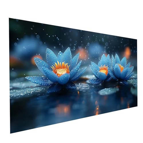 5D Diamond Painting Erwachsene Blume Runden Volldiamant Malen Nach Zahlen Pflanzen, Diamant Strasssteine DIY Set mit Diamond Painting Zubehör,Bastelset Erwachsene für Zimmer Deko 160 x 80cm Model09815 von XELIETOO