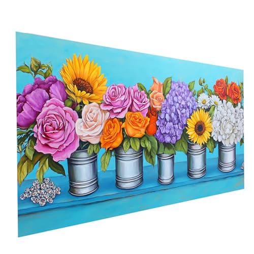 5D Diamond Painting Erwachsene Blume Square Volldiamant Malen Nach Zahlen Landschaft, Diamant Strasssteine DIY Set mit Diamond Painting Zubehör, Bastelset Erwachsene, Zimmer Deko 200x100cm Model-09992 5D Diamond Painting Erwachsene Blume Square Volldiamant Malen Nach Zahlen Landschaft, Diamant Strasssteine DIY Set mit Diamond Painting Zubehör, Bastelset Erwachsene, Zimmer Deko 200x100cm Model-09992 von XELIETOO