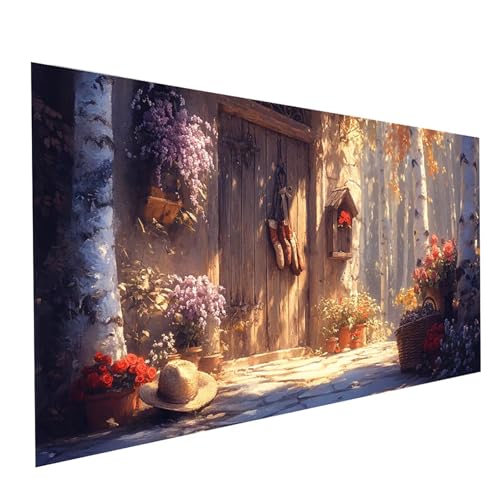 5D Diamond Painting Erwachsene Blume Square Volldiamant Malen Nach Zahlen Pflanzen, Diamant Strasssteine DIY Set mit Diamond Painting Zubehör,Bastelset Erwachsene für Zimmer Deko 100 x 50cm Model05540 5D Diamond Painting Erwachsene Blume Square Volldiamant Malen Nach Zahlen Pflanzen, Diamant Strasssteine DIY Set mit Diamond Painting Zubehör,Bastelset Erwachsene für Zimmer Deko 100 x 50cm Model05540 von XELIETOO