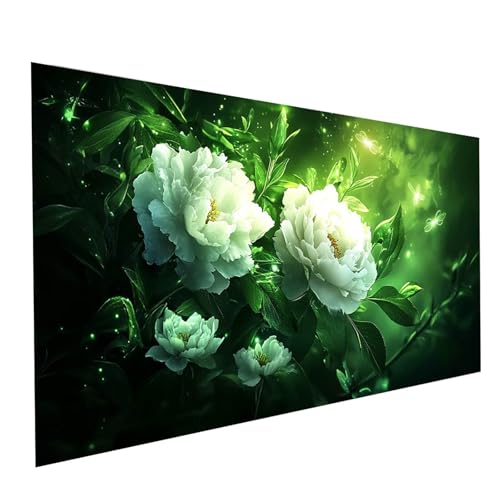 5D Diamond Painting Erwachsene Blume Square Volldiamant Malen Nach Zahlen Weiß, Diamant Strasssteine DIY Set mit Diamond Painting Zubehör, Bastelset Erwachsene für Zimmer Deko 120 x 60 cm Model-09349 5D Diamond Painting Erwachsene Blume Square Volldiamant Malen Nach Zahlen Weiß, Diamant Strasssteine DIY Set mit Diamond Painting Zubehör, Bastelset Erwachsene für Zimmer Deko 120 x 60 cm Model-09349 von XELIETOO