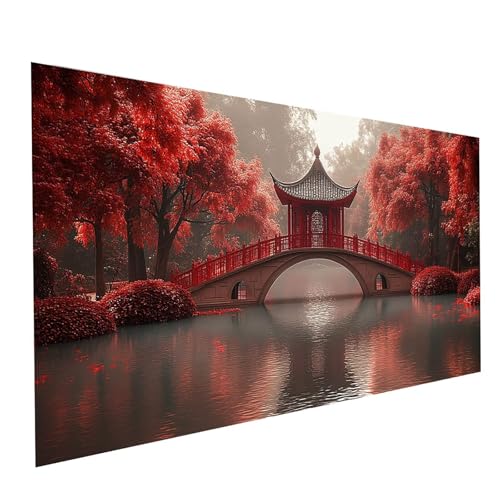 5D Diamond Painting Erwachsene Brücke Runden Volldiamant Malen Nach Zahlen Baum, Diamant Strasssteine DIY Set mit Diamond Painting Zubehör, Bastelset Erwachsene für Zimmer Deko 200x100cm Model-00632 5D Diamond Painting Erwachsene Brücke Runden Volldiamant Malen Nach Zahlen Baum, Diamant Strasssteine DIY Set mit Diamond Painting Zubehör, Bastelset Erwachsene für Zimmer Deko 200x100cm Model-00632 von XELIETOO