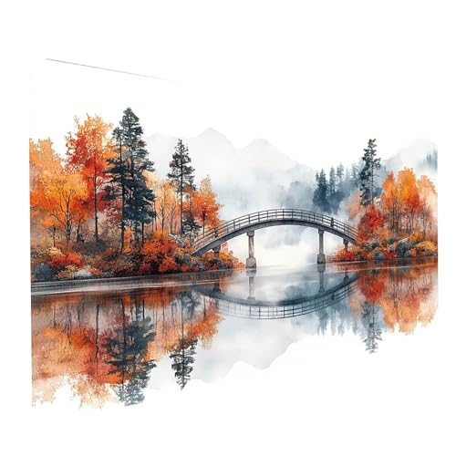 5D Diamond Painting Erwachsene Brücke Runden Volldiamant Malen Nach Zahlen Landschaft, Diamant Strasssteine DIY Set mit Diamond Painting Zubehör, Bastelset Erwachsene, Zimmer Deko 140x70cm Model-05462 5D Diamond Painting Erwachsene Brücke Runden Volldiamant Malen Nach Zahlen Landschaft, Diamant Strasssteine DIY Set mit Diamond Painting Zubehör, Bastelset Erwachsene, Zimmer Deko 140x70cm Model-05462 von XELIETOO