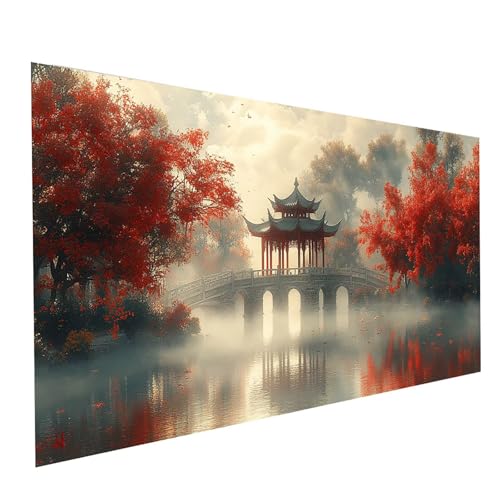5D Diamond Painting Erwachsene Brücke Square Volldiamant Malen Nach Zahlen Landschaft, Diamant Strasssteine DIY Set mit Diamond Painting Zubehör, Bastelset Erwachsene, Zimmer Deko 60x30cm Model-01570 5D Diamond Painting Erwachsene Brücke Square Volldiamant Malen Nach Zahlen Landschaft, Diamant Strasssteine DIY Set mit Diamond Painting Zubehör, Bastelset Erwachsene, Zimmer Deko 60x30cm Model-01570 von XELIETOO