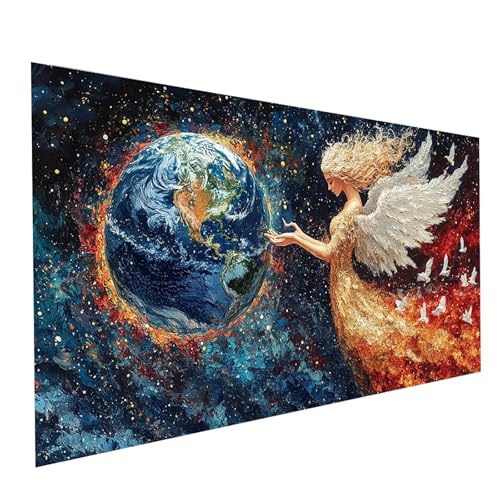 5D Diamond Painting Erwachsene Engel Square Volldiamant Malen Nach Zahlen Göttin, Diamant Strasssteine DIY Set mit Diamond Painting Zubehör, Bastelset Erwachsene für Zimmer Deko 140x70cm Model-01158 5D Diamond Painting Erwachsene Engel Square Volldiamant Malen Nach Zahlen Göttin, Diamant Strasssteine DIY Set mit Diamond Painting Zubehör, Bastelset Erwachsene für Zimmer Deko 140x70cm Model-01158 von XELIETOO
