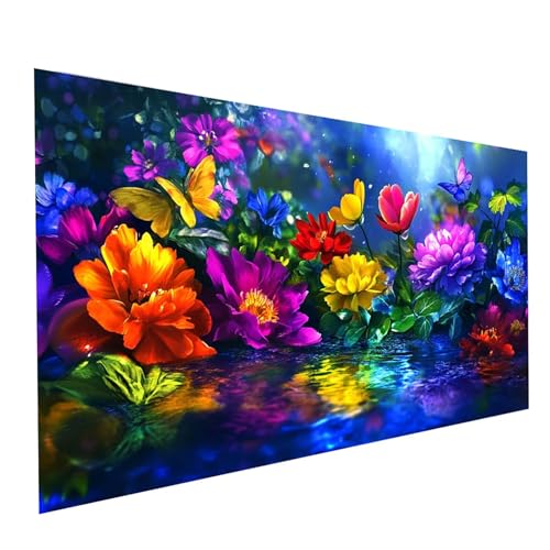 5D Diamond Painting Erwachsene Farbe Square Volldiamant Malen Nach Zahlen Blume, Diamant Strasssteine DIY Set mit Diamond Painting Zubehör, Bastelset Erwachsene für Zimmer Deko 160 x 80cm Model-07367 5D Diamond Painting Erwachsene Farbe Square Volldiamant Malen Nach Zahlen Blume, Diamant Strasssteine DIY Set mit Diamond Painting Zubehör, Bastelset Erwachsene für Zimmer Deko 160 x 80cm Model-07367 von XELIETOO