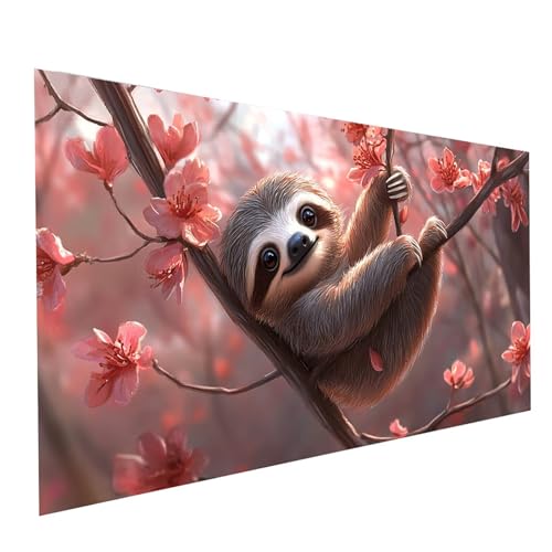 5D Diamond Painting Erwachsene Faultier Runden Volldiamant Malen Nach Zahlen Blume, Diamant Strasssteine DIY Set mit Diamond Painting Zubehör,Bastelset Erwachsene für Zimmer Deko 60 x 30 cm Model11218 5D Diamond Painting Erwachsene Faultier Runden Volldiamant Malen Nach Zahlen Blume, Diamant Strasssteine DIY Set mit Diamond Painting Zubehör,Bastelset Erwachsene für Zimmer Deko 60 x 30 cm Model11218 von XELIETOO
