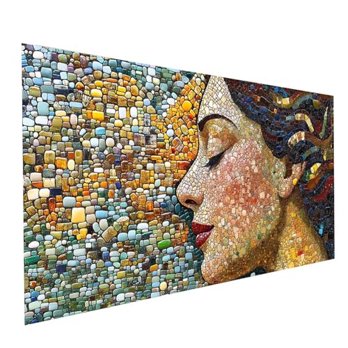 5D Diamond Painting Erwachsene Frau Runden Volldiamant Malen Nach Zahlen Gesicht, Diamant Strasssteine DIY Set mit Diamond Painting Zubehör, Bastelset Erwachsene für Zimmer Deko 140 x 70cm Model-00022 5D Diamond Painting Erwachsene Frau Runden Volldiamant Malen Nach Zahlen Gesicht, Diamant Strasssteine DIY Set mit Diamond Painting Zubehör, Bastelset Erwachsene für Zimmer Deko 140 x 70cm Model-00022 von XELIETOO