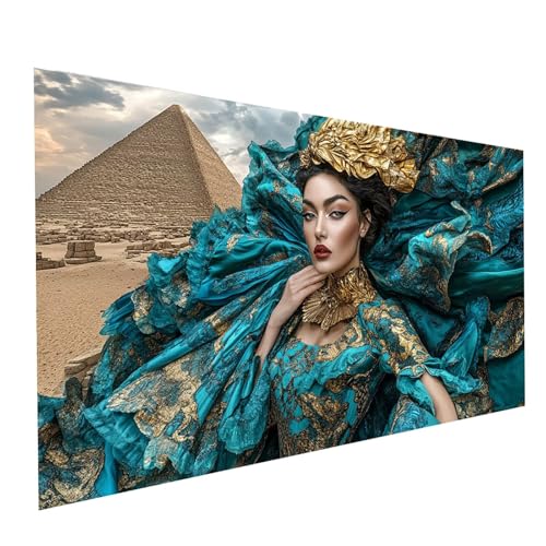 5D Diamond Painting Erwachsene Frau Runden Volldiamant Malen Nach Zahlen Pyramide, Diamant Strasssteine DIY Set mit Diamond Painting Zubehör, Bastelset Erwachsene für Zimmer Deko 140 x 70cm Model01654 5D Diamond Painting Erwachsene Frau Runden Volldiamant Malen Nach Zahlen Pyramide, Diamant Strasssteine DIY Set mit Diamond Painting Zubehör, Bastelset Erwachsene für Zimmer Deko 140 x 70cm Model01654 von XELIETOO