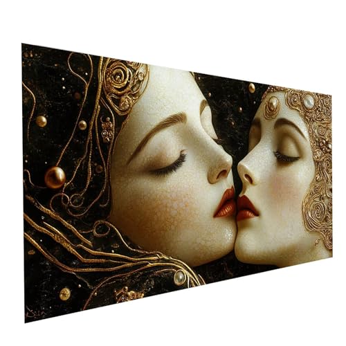 5D Diamond Painting Erwachsene Frau Square Volldiamant Malen Nach Zahlen Kuss, Diamant Strasssteine DIY Set mit Diamond Painting Zubehör, Bastelset Erwachsene für Zimmer Deko 60 x 30 cm Model-15106 von XELIETOO