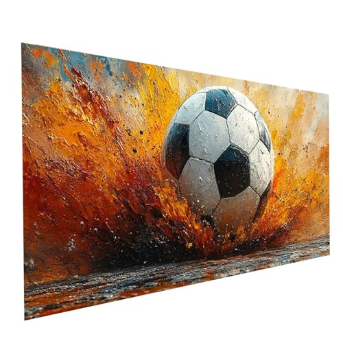 5D Diamond Painting Erwachsene Fußball Square Volldiamant Malen Nach Zahlen Sport, Diamant Strasssteine DIY Set mit Diamond Painting Zubehör, Bastelset Erwachsene für Zimmer Deko 60 x 30 cm Model14914 von XELIETOO