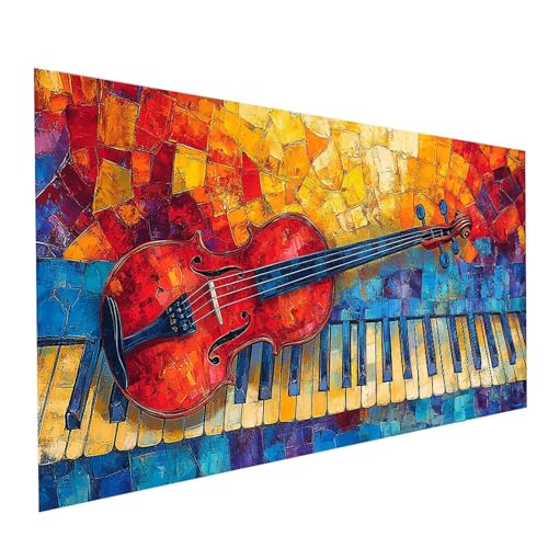 5D Diamond Painting Erwachsene Gitarre Square Volldiamant Malen Nach Zahlen Klavier, Diamant Strasssteine DIY Set mit Diamond Painting Zubehör, Bastelset Erwachsene für Zimmer Deko 60x30cm Model-00002 5D Diamond Painting Erwachsene Gitarre Square Volldiamant Malen Nach Zahlen Klavier, Diamant Strasssteine DIY Set mit Diamond Painting Zubehör, Bastelset Erwachsene für Zimmer Deko 60x30cm Model-00002 von XELIETOO