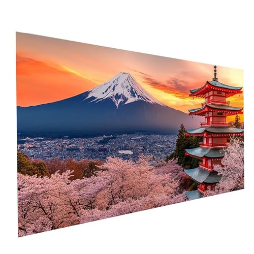 5D Diamond Painting Erwachsene Japan Runden Volldiamant Malen Nach Zahlen Vulkan Fuji, Diamant Strasssteine DIY Set mit Diamond Painting Zubehör,Bastelset Erwachsene für Zimmer Deko 60x30cm Model01874 5D Diamond Painting Erwachsene Japan Runden Volldiamant Malen Nach Zahlen Vulkan Fuji, Diamant Strasssteine DIY Set mit Diamond Painting Zubehör,Bastelset Erwachsene für Zimmer Deko 60x30cm Model01874 von XELIETOO