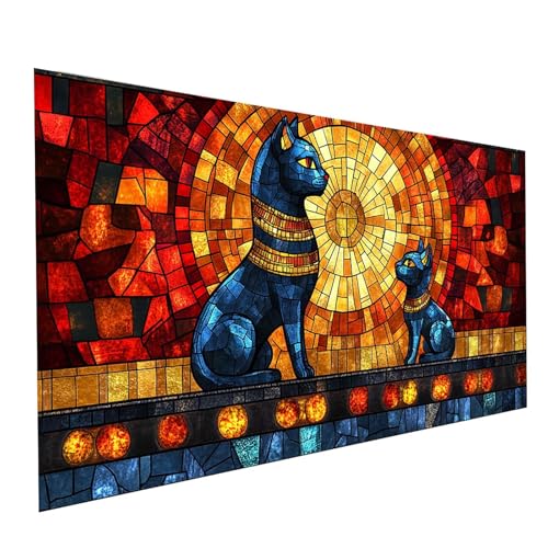 5D Diamond Painting Erwachsene Katze Square Volldiamant Malen Nach Zahlen Indien, Diamant Strasssteine DIY Set mit Diamond Painting Zubehör, Bastelset Erwachsene für Zimmer Deko 60x30cm Model-00290 5D Diamond Painting Erwachsene Katze Square Volldiamant Malen Nach Zahlen Indien, Diamant Strasssteine DIY Set mit Diamond Painting Zubehör, Bastelset Erwachsene für Zimmer Deko 60x30cm Model-00290 von XELIETOO