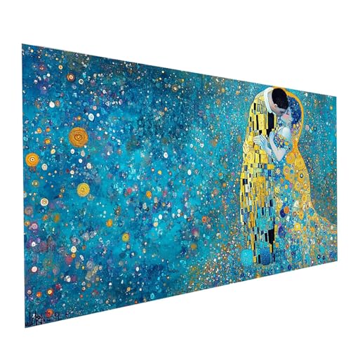 5D Diamond Painting Erwachsene Kuss Square Volldiamant Malen Nach Zahlen Abstrakt, Diamant Strasssteine DIY Set mit Diamond Painting Zubehör, Bastelset Erwachsene für Zimmer Deko 140 x 70cm Model00262 5D Diamond Painting Erwachsene Kuss Square Volldiamant Malen Nach Zahlen Abstrakt, Diamant Strasssteine DIY Set mit Diamond Painting Zubehör, Bastelset Erwachsene für Zimmer Deko 140 x 70cm Model00262 von XELIETOO