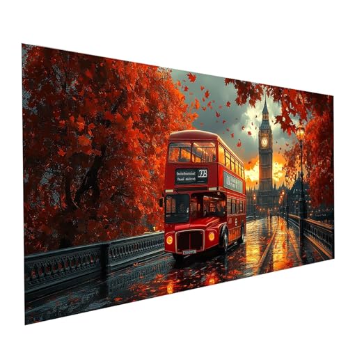 5D Diamond Painting Erwachsene London Runden Volldiamant Malen Nach Zahlen Big Ben, Diamant Strasssteine DIY Set mit Diamond Painting Zubehör, Bastelset Erwachsene für Zimmer Deko 200x100cm Model00408 5D Diamond Painting Erwachsene London Runden Volldiamant Malen Nach Zahlen Big Ben, Diamant Strasssteine DIY Set mit Diamond Painting Zubehör, Bastelset Erwachsene für Zimmer Deko 200x100cm Model00408 von XELIETOO