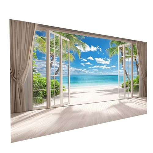 5D Diamond Painting Erwachsene Meerblick Square Volldiamant Malen Nach Zahlen Strand, Diamant Strasssteine DIY Set mit Diamond Painting Zubehör, Bastelset Erwachsene, Zimmer Deko 160x80cm Model-07431 5D Diamond Painting Erwachsene Meerblick Square Volldiamant Malen Nach Zahlen Strand, Diamant Strasssteine DIY Set mit Diamond Painting Zubehör, Bastelset Erwachsene, Zimmer Deko 160x80cm Model-07431 von XELIETOO