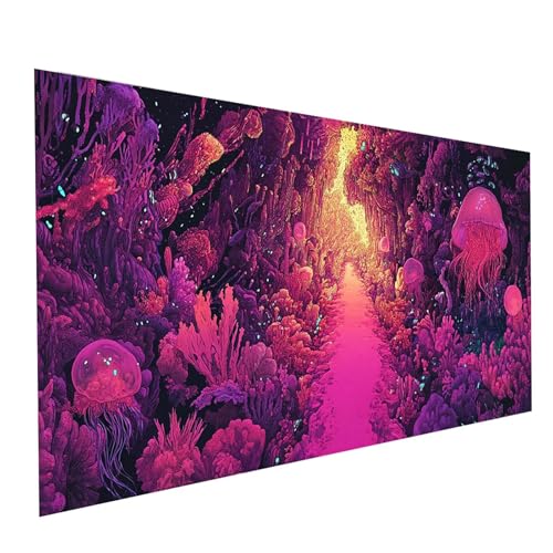 5D Diamond Painting Erwachsene Qualle Square Volldiamant Malen Nach Zahlen Koralle, Diamant Strasssteine DIY Set mit Diamond Painting Zubehör,Bastelset Erwachsene für Zimmer Deko 60 x 30 cm Model00706 5D Diamond Painting Erwachsene Qualle Square Volldiamant Malen Nach Zahlen Koralle, Diamant Strasssteine DIY Set mit Diamond Painting Zubehör,Bastelset Erwachsene für Zimmer Deko 60 x 30 cm Model00706 von XELIETOO