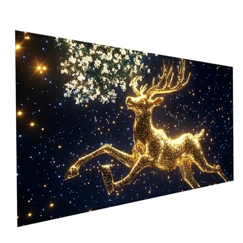 5D Diamond Painting Erwachsene Reh Square Volldiamant Malen Nach Zahlen Tier, Diamant Strasssteine DIY Set mit Diamond Painting Zubehör, Bastelset Erwachsene für Zimmer Deko 160 x 80cm Model-05831 5D Diamond Painting Erwachsene Reh Square Volldiamant Malen Nach Zahlen Tier, Diamant Strasssteine DIY Set mit Diamond Painting Zubehör, Bastelset Erwachsene für Zimmer Deko 160 x 80cm Model-05831 von XELIETOO