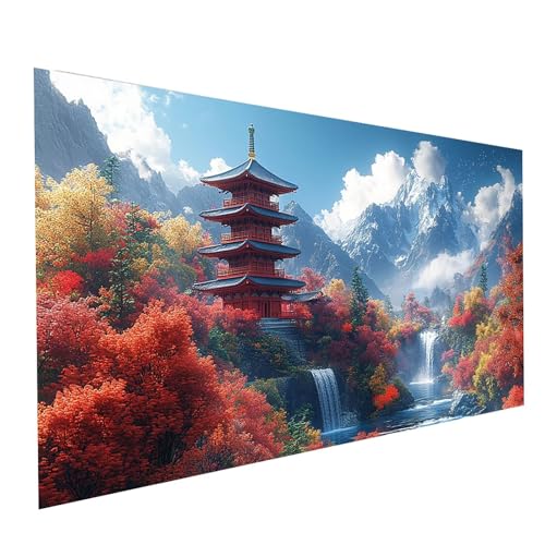 5D Diamond Painting Erwachsene Schneeberg Runden Volldiamant Malen Nach Zahlen Wasserfall, Diamant Strasssteine DIY Set mit Diamond Painting Zubehör, Bastelset Erwachsene Room Decor 60x30cm Model01202 5D Diamond Painting Erwachsene Schneeberg Runden Volldiamant Malen Nach Zahlen Wasserfall, Diamant Strasssteine DIY Set mit Diamond Painting Zubehör, Bastelset Erwachsene Room Decor 60x30cm Model01202 von XELIETOO