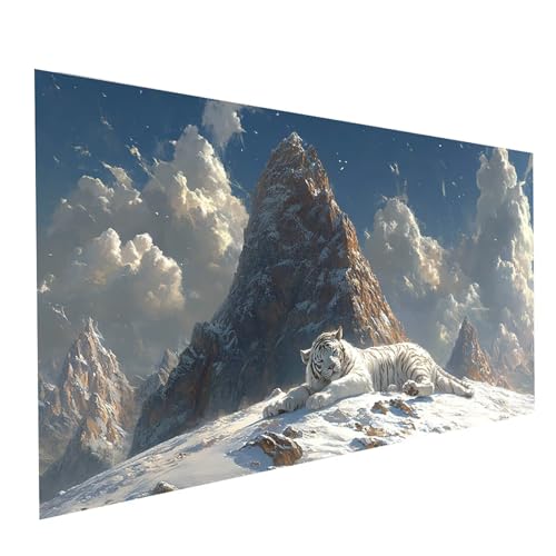 5D Diamond Painting Erwachsene Schneeberg Square Volldiamant Malen Nach Zahlen Tiger, Diamant Strasssteine DIY Set mit Diamond Painting Zubehör, Bastelset Erwachsene, Zimmer Deko 160x80cm Model-07527 5D Diamond Painting Erwachsene Schneeberg Square Volldiamant Malen Nach Zahlen Tiger, Diamant Strasssteine DIY Set mit Diamond Painting Zubehör, Bastelset Erwachsene, Zimmer Deko 160x80cm Model-07527 von XELIETOO
