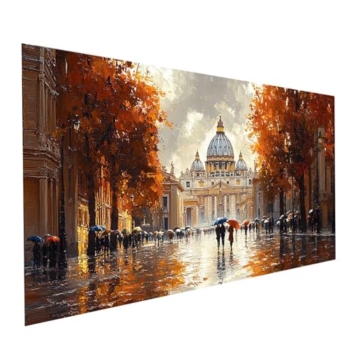 5D Diamond Painting Erwachsene Stadt Runden Volldiamant Malen Nach Zahlen Baum, Diamant Strasssteine DIY Set mit Diamond Painting Zubehör, Bastelset Erwachsene für Zimmer Deko 160x80cm Model-00247 5D Diamond Painting Erwachsene Stadt Runden Volldiamant Malen Nach Zahlen Baum, Diamant Strasssteine DIY Set mit Diamond Painting Zubehör, Bastelset Erwachsene für Zimmer Deko 160x80cm Model-00247 von XELIETOO