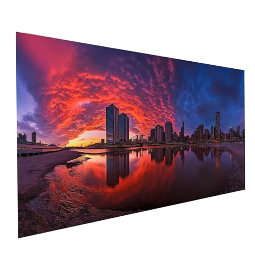 5D Diamond Painting Erwachsene Stadt Square Volldiamant Malen Nach Zahlen Dämmerung, Diamant Strasssteine DIY Set mit Diamond Painting Zubehör,Bastelset Erwachsene für Zimmer Deko 200x100cm Model07400 5D Diamond Painting Erwachsene Stadt Square Volldiamant Malen Nach Zahlen Dämmerung, Diamant Strasssteine DIY Set mit Diamond Painting Zubehör,Bastelset Erwachsene für Zimmer Deko 200x100cm Model07400 von XELIETOO